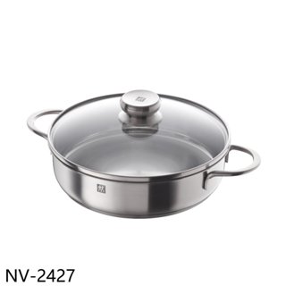 ZWILLING德國雙人【NV-2427】24公分雙耳平煎鍋含蓋 歡迎議價