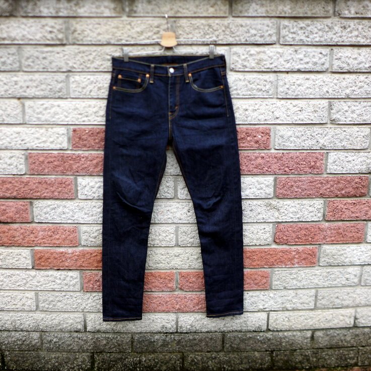 levis 510 二手牛仔褲-正品 窄管 彈性深藍 SKINNY-(levis 05510-0485)-W32 L32