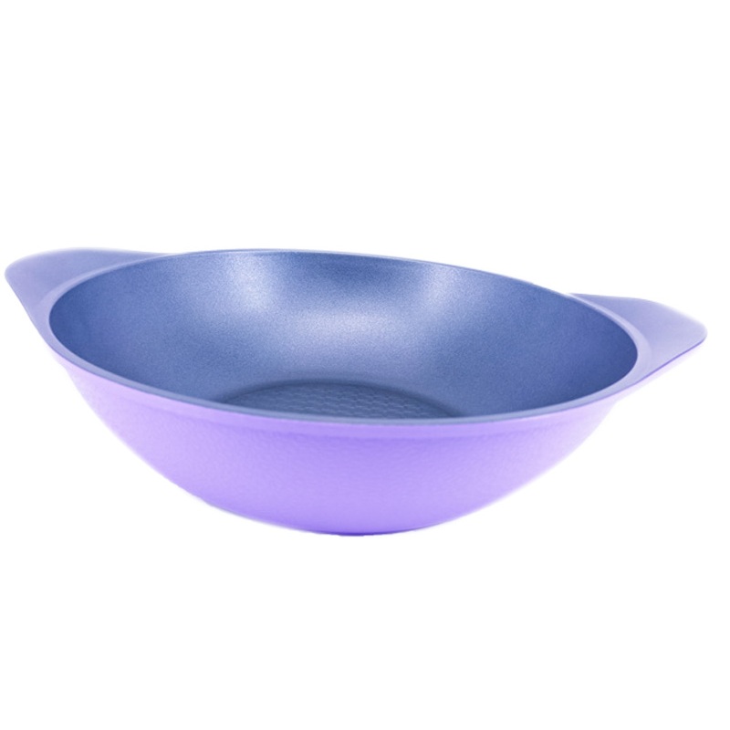 韓國Ecoramic鈦晶石頭抗菌不沾鍋  28 com 橘色/紫色 煮鍋   湯鍋 不沾鍋(附鍋蓋)