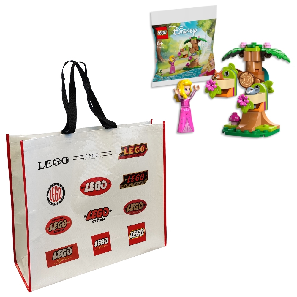 (贈品)【LEGO樂高】LEGO®購物袋+迪士尼公主系列 30671 Aurora's Forest Playgroun