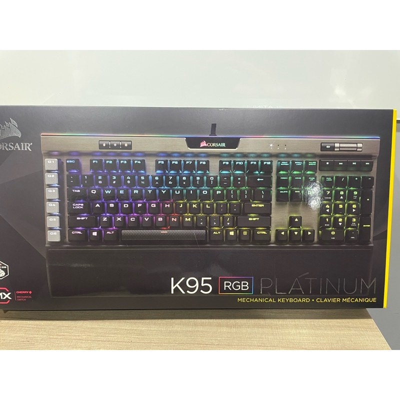 「二手」CORSAIR 海盜船 K95 RGB PLATINUM XT 電競鍵盤