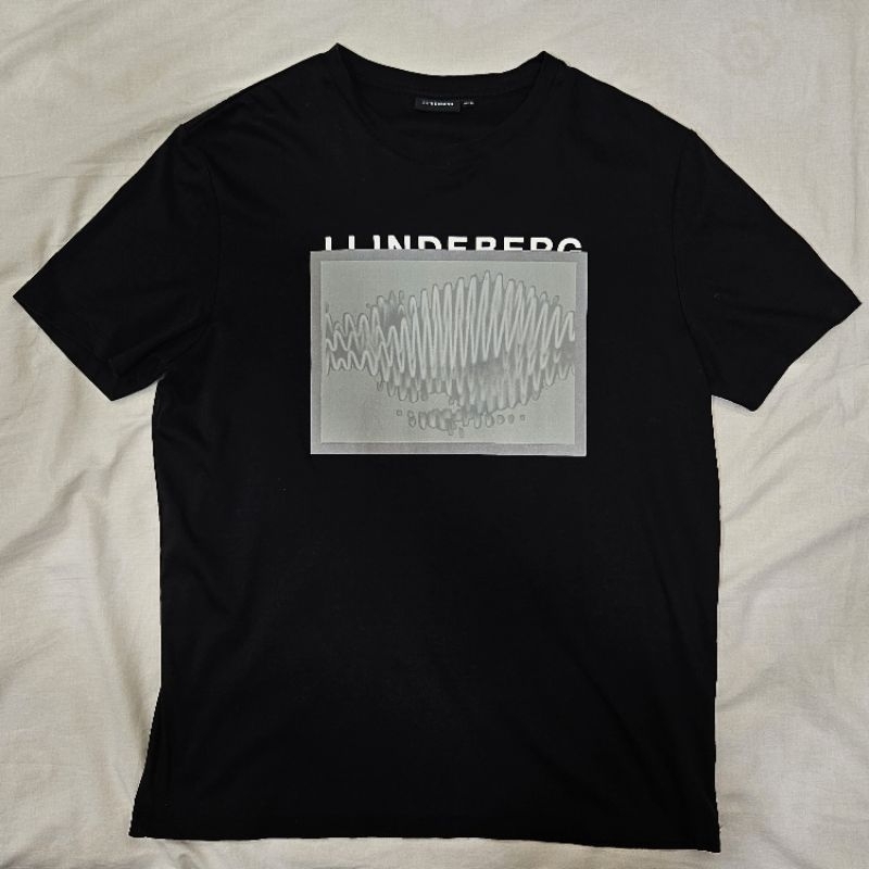 J.lindeberg 短袖 T shirt 黑 特殊材質 柔棉 Golf 高爾夫