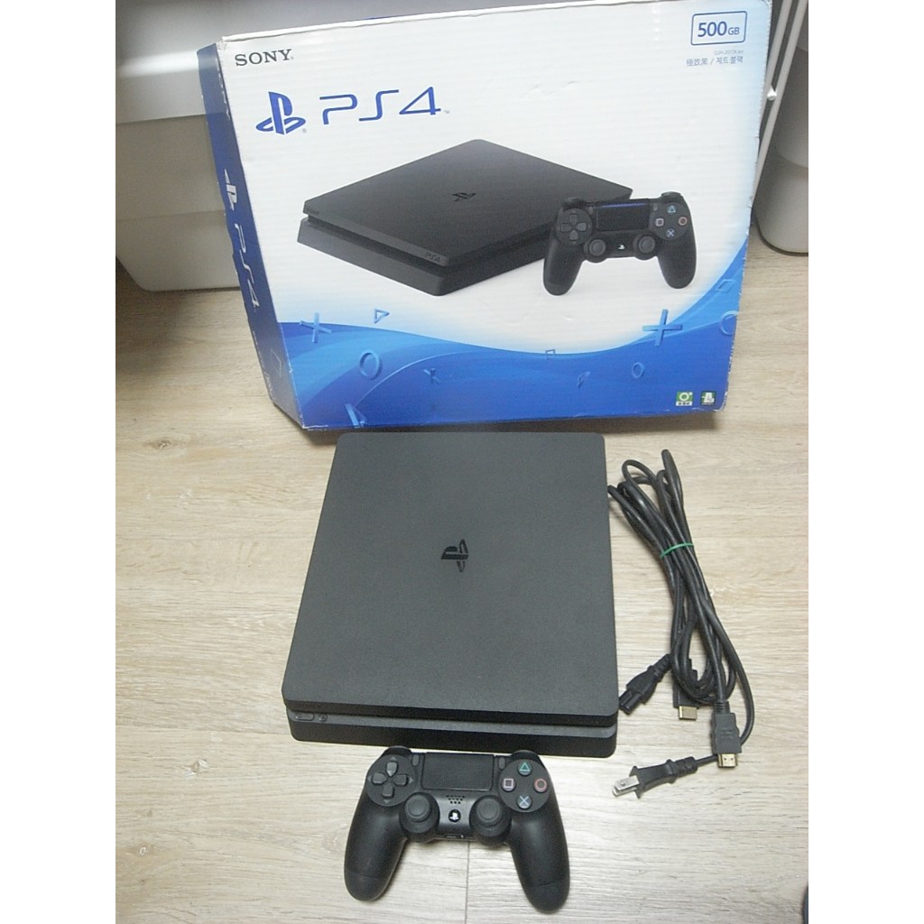 二手 盒裝 主機 Sony PS4 Slim CUH-2218A 500G 黑 薄型主機 電玩主機 PS4