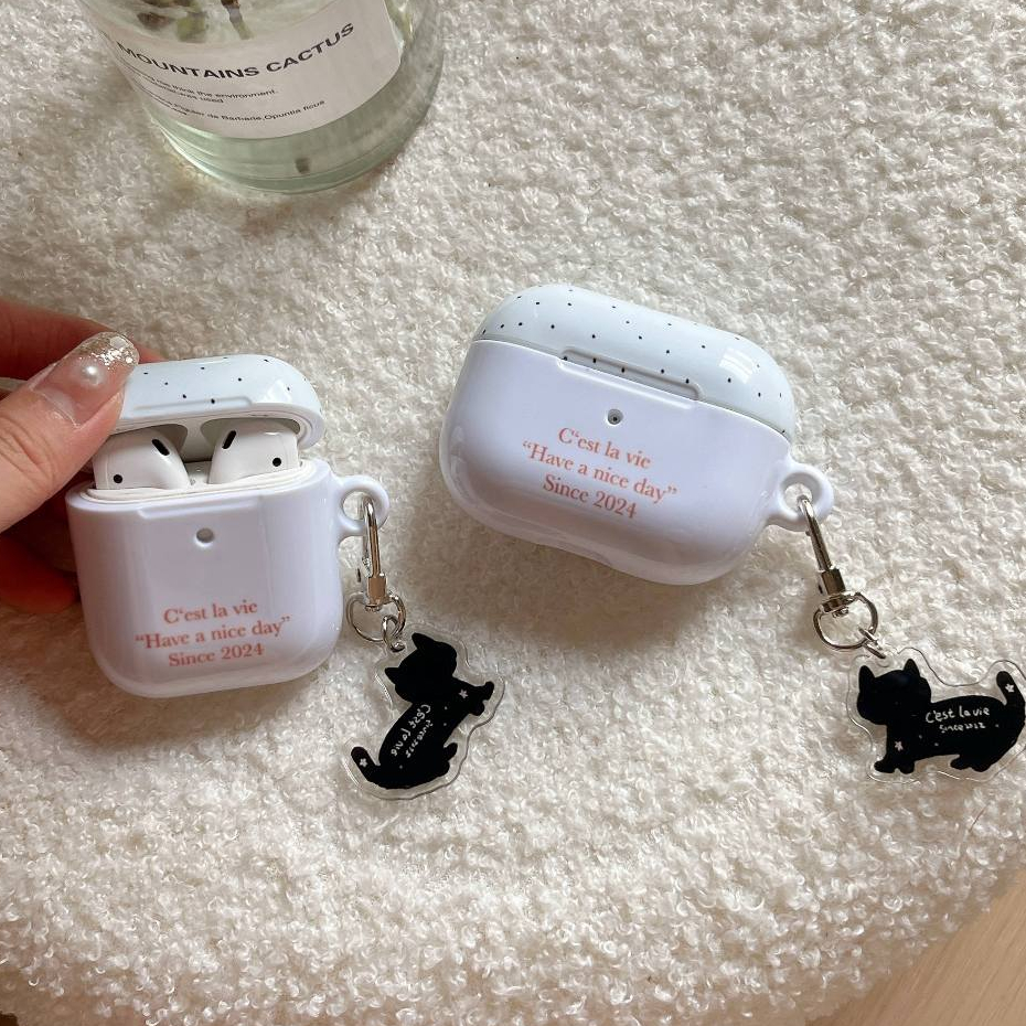 卡通菲林殼 AirPods 耳機保護套 貓咪掛件 蘋果耳機AirPods Pro2 Pro 1/2代 3代 耳機保護殼