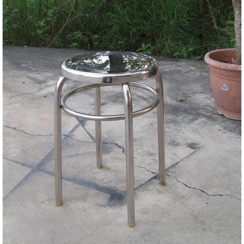耐重150kg 無磁性 雙圈不鏽鋼椅凳 不鏽鋼凳 不銹鋼椅 白鐵椅 餐椅 工作椅 辦桌椅 圓椅 圓凳 椅凳 開店
