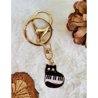 【千弦音樂】音樂鑰匙圈 可愛音樂貓咪 鍵盤 音符 文創品