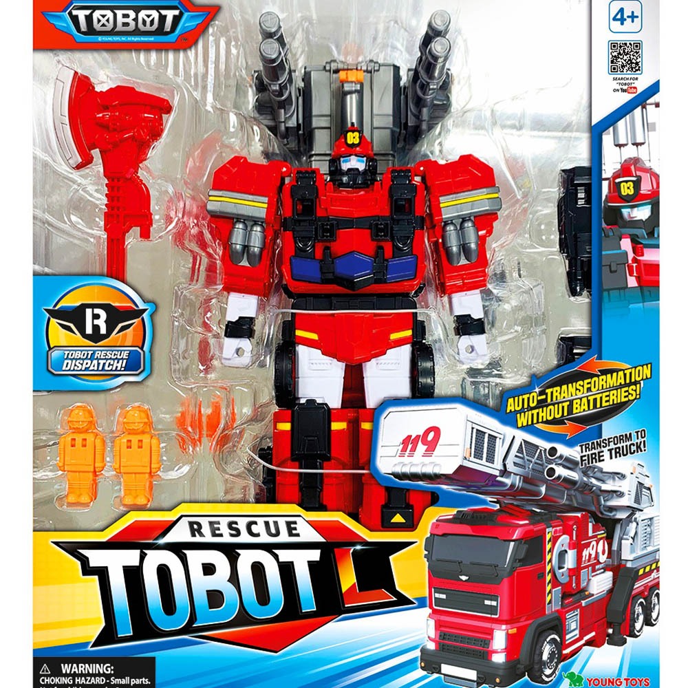 【免運 3C小苑】YT01153 NEW TOBOT L 消防車 機器戰士 韓國熱門 汽車變形機器人 機器人玩具 生日禮