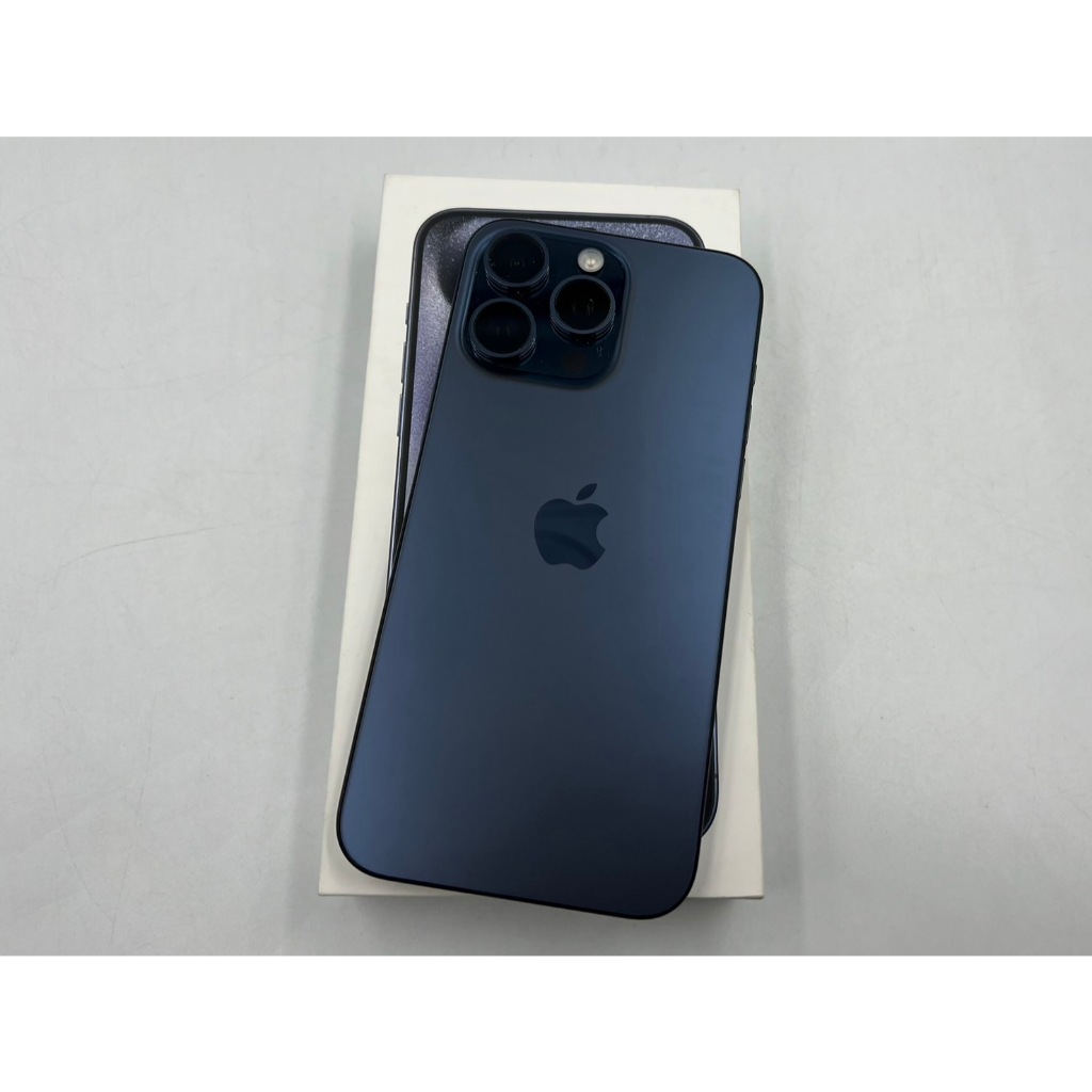 §轉機站§保固2025/3 盒裝 Apple iPhone 15 Pro Max 鈦金屬256G 藍色68