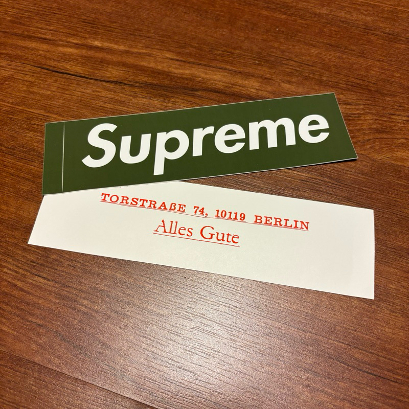 Supreme Berlin opening box logo sticker 德國 柏林開幕