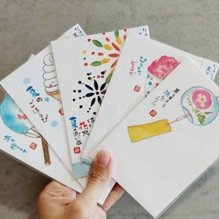 【明信片】外村節子 夏季｜3枚入｜Active Corporation｜日本現貨｜全新正版｜日本選物｜城南舊肆二手書店