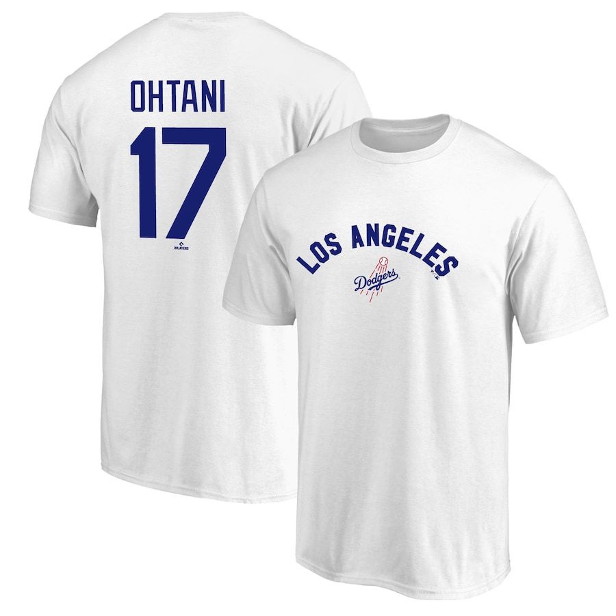 日本進口 MLB FANATICS 洛杉磯道奇 Ohtani 大谷翔平 球迷T恤 背號上衣(6430217-800)