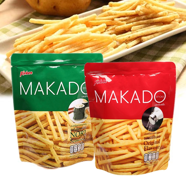 MAKADO 麥卡多薯條24g 鹽味／海苔 泰國 薯條餅乾 炸薯條 脆條 脆薯 零食 團購美食【小三美日】D411093