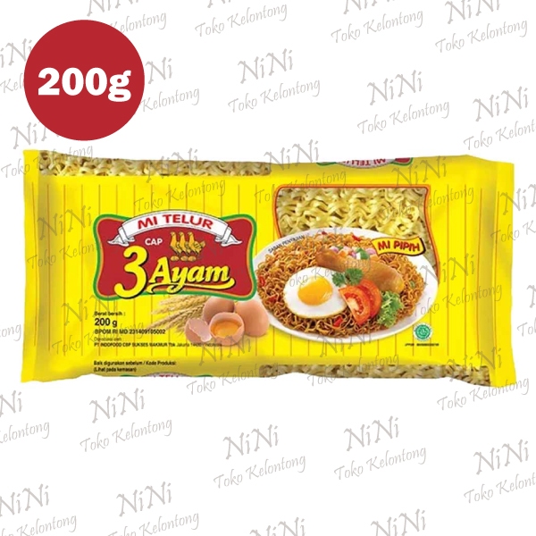印尼 3 AYAM Mie Telur 三雞牌蛋麵 200g