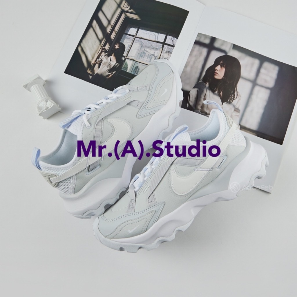 Mr.A😈A先生 Nike TC 7900 PRM 2 灰藍 增高 厚底 反光 休閒鞋  女鞋 FB8941-043