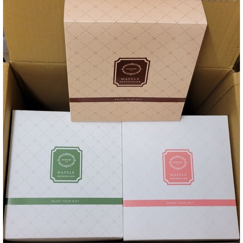 限量優惠/電子發票【Gelovery蒟若妮】WAFFLE海波浪夾心餅乾(8入/盒) 法芙娜巧克力 抹茶 草莓