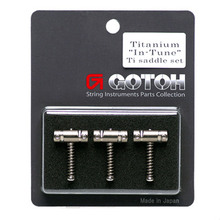 Gotoh In-Tune Tele Titanium Saddle Set 鈦合金 八度補償 弦枕 弦鞍 三顆 套裝