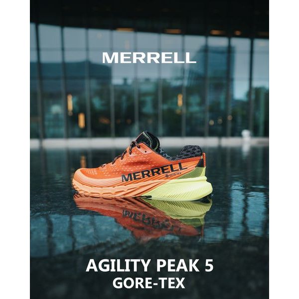 MERRELL AGILITY PEAK 5  GORE-TEX 男戶外輕量越野登山健行鞋 ML068101 贈野跑小帽