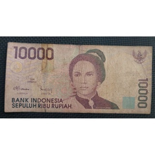 【全球硬幣】印尼紙鈔 Indonesia 印度尼西亞 1998年 10000Rp XF