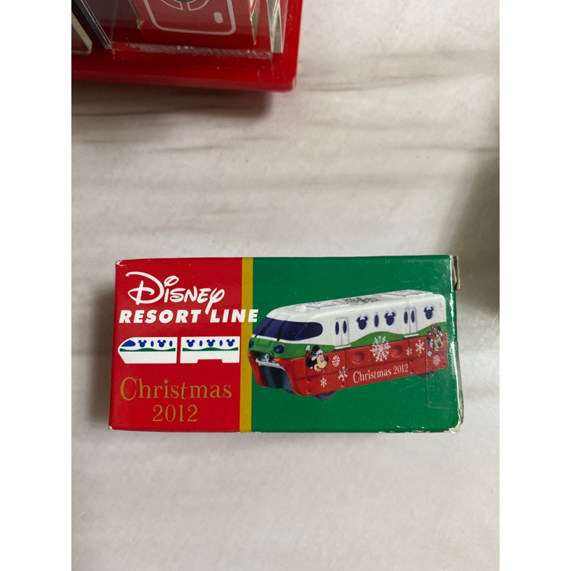 TOMICA 絕版 中製 2012 東京 迪士尼樂園 聖誕節 米奇 米妮 單軌電車 遊園列車（盒舊白邊壓盒、全新未拆）