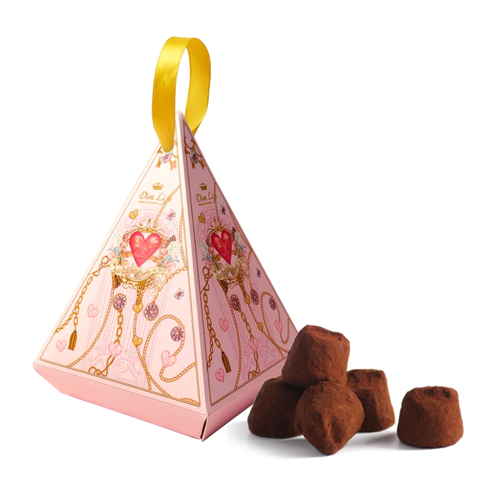 【Diva Life 比利時巧克力】法國松露巧克力5入禮盒(焦糖瑪奇朵)