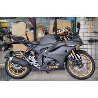 【勝大重機】全新現車 YAMAHA YZF-R15 V4 闇夜黑 全新車售價$11.8萬 金輪框 金倒叉 R15M 黑金