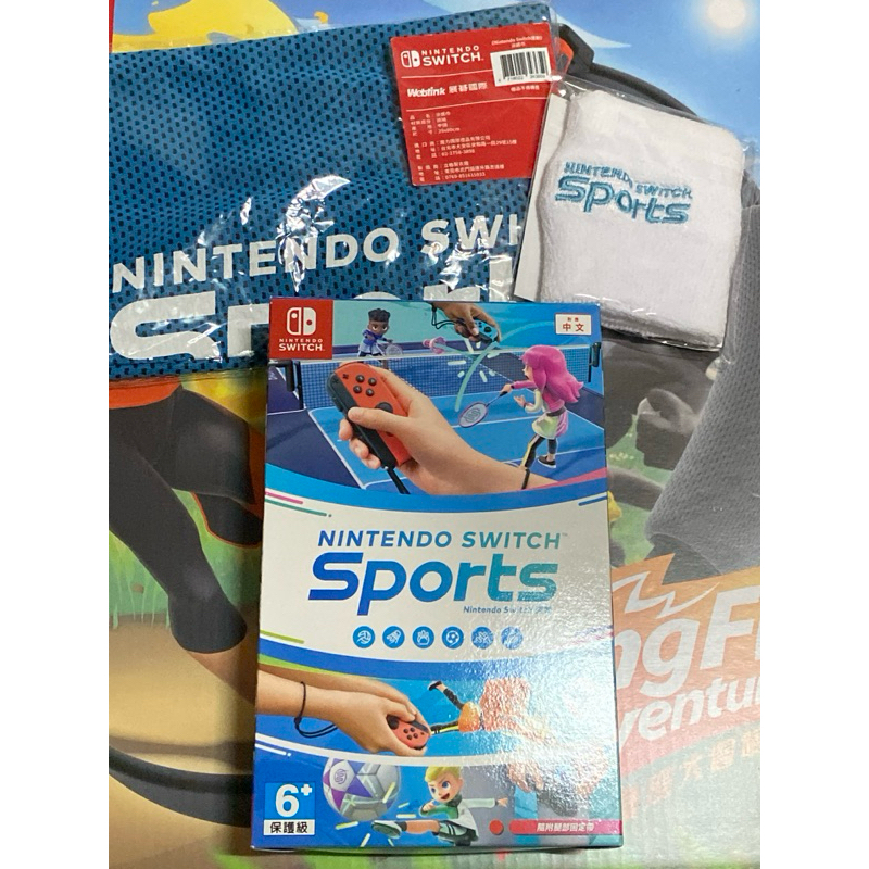 Switch Ns Switch Sports 運動 紙盒版 含全新毛巾+腕帶 中文公司貨