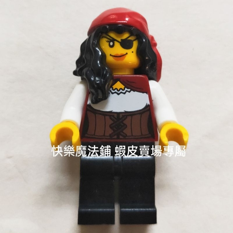 LEGO樂高 海盜 70411 女海盜 人偶 自組 moc 頭髮 頭 臉 眼罩 頭巾 配件 零件 絕版 稀有 徵兵 官兵