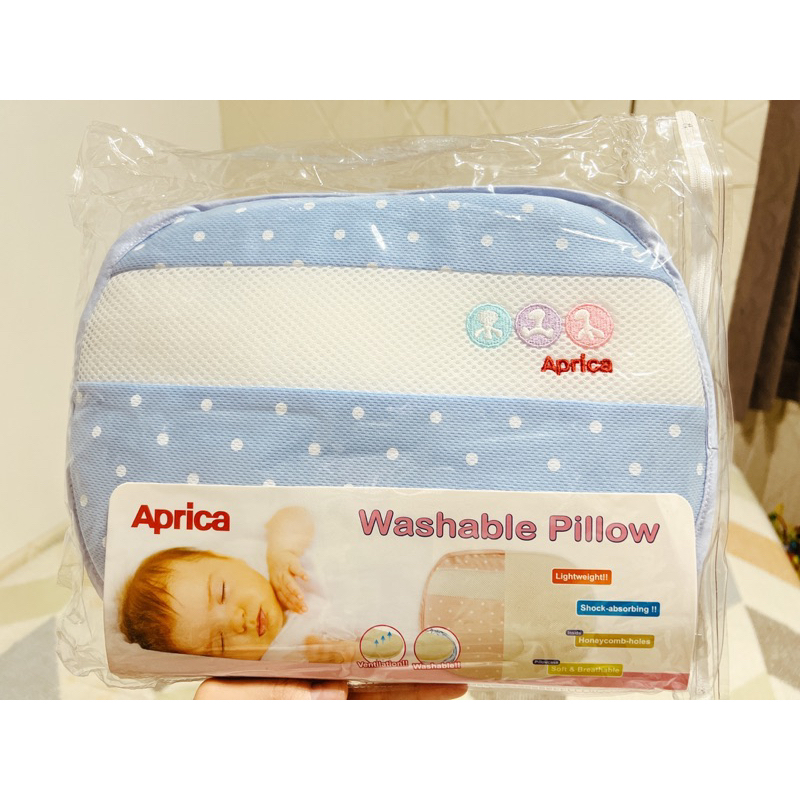 全新Aprica可水洗新生嬰兒透氣護頭枕