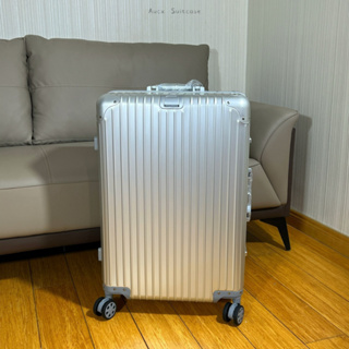 Aucx 質感實拍 全鋁鎂合金行李箱 鋁合金材質 登機箱 20吋 24吋 26吋 28吋 出國旅行箱商務行李箱 海關鎖