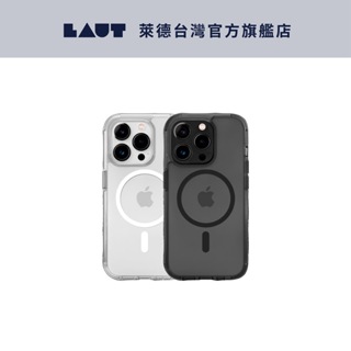 【LAUT 萊德】iPhone 15/Plus/Pro/Pro Max 磁吸水晶邊框軍規耐衝擊保護殼 (MagSafe)