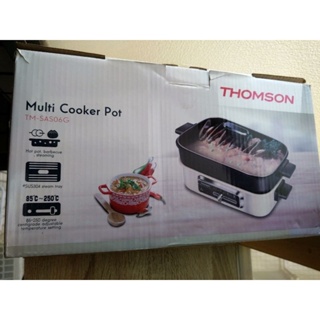 THOMSON 多功能健康蒸烤盤 TM-SAS06G 304、火鍋、燒烤、蒸煮
