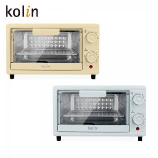 【Kolin 歌林】10公升電烤箱 KBO-SD2218 韓系美型 檸檬黃 薄荷綠 上下加熱管 可愛小烤箱 宿舍烤箱