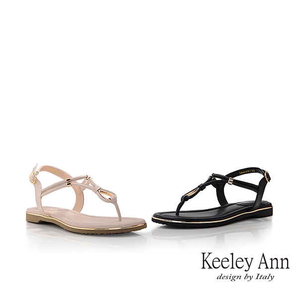Keeley Ann 金屬釦夾腳涼鞋(3320081)