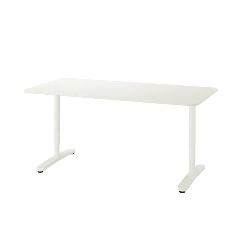 IKEA 書桌/工作桌 白色 120 x 80 公分 高度可伸縮調整 BEKANT系列
