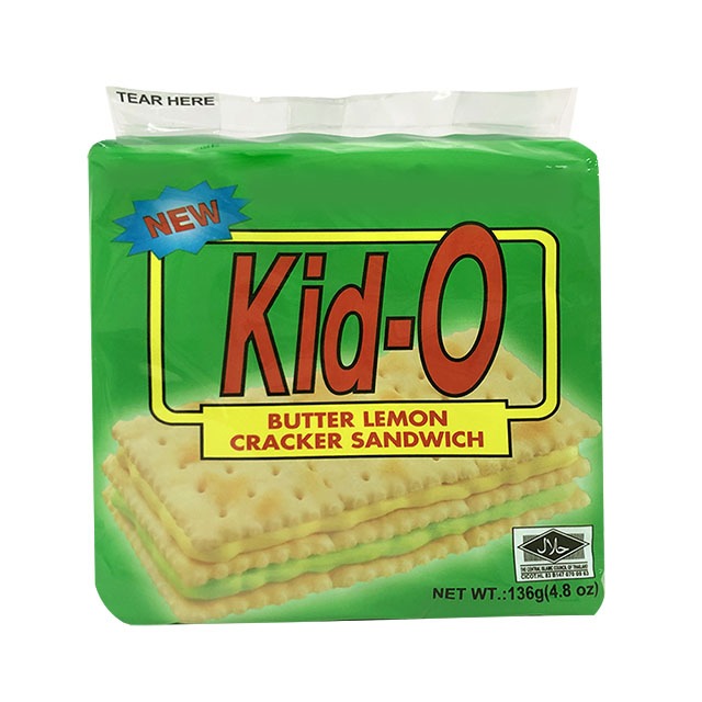 即期品Kid-O三明治餅乾-檸檬口味(136g)(未滿100元不出貨)