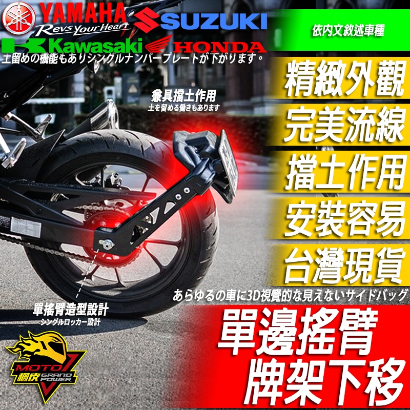 CB300R CB150R CB650R牌架下移 單搖臂造型牌架 車牌架 後土除 土除 輪擋 擋泥板 短牌架 翹牌 短牌