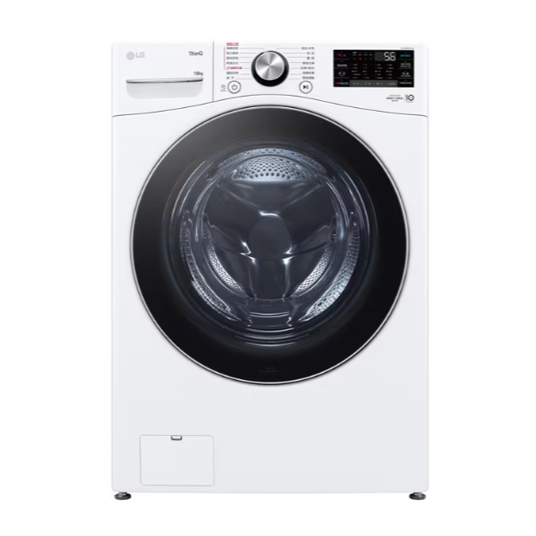 WD-S18VW【LG樂金】18公斤蒸洗脫滾筒洗衣機 冰瓷白