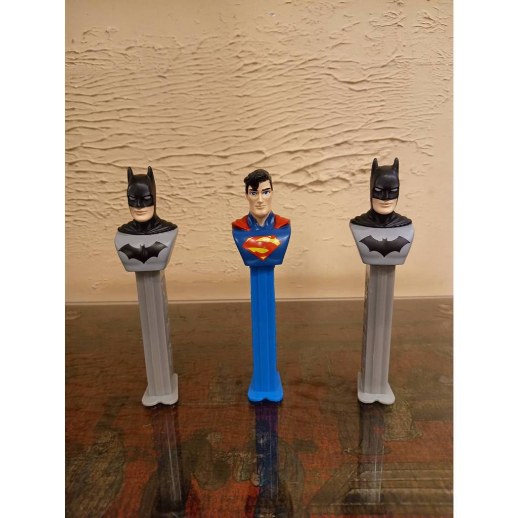 [老式出櫃] 經典 PEZ 貝思 超人 蝙蝠俠 3隻合售