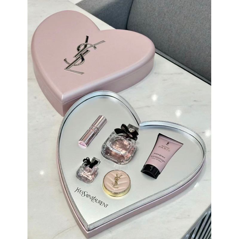 YSL520限定香水彩妝愛心禮盒🎁附專櫃提袋