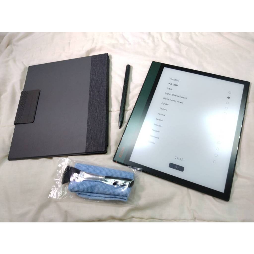 原價15810 近新 Boox Note Air 2 Plus 10.3吋 套裝組 附電磁觸控筆、磁吸皮套、清潔筆、拭布