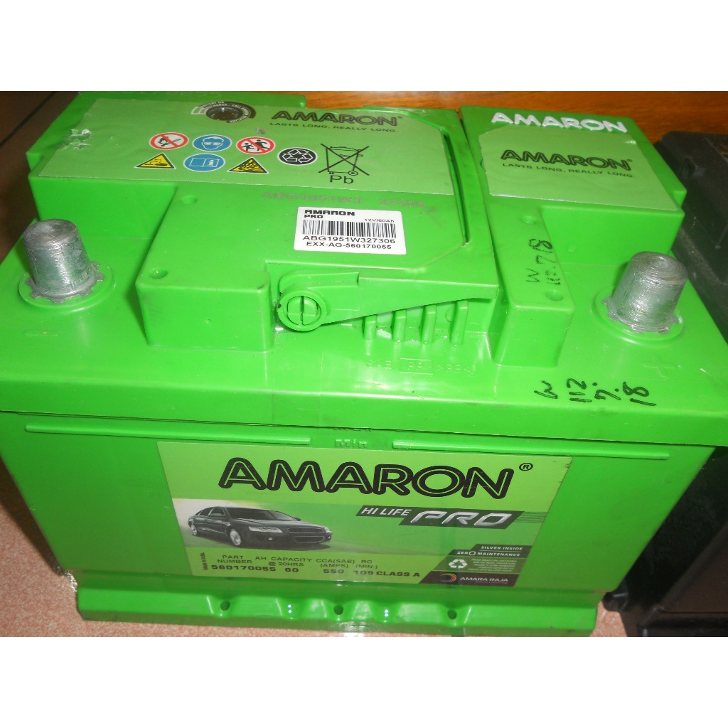 AMARON DIN60 560170 愛馬龍 銀合金 高效能 優質二手歐規汽車電瓶 福斯 POLO GOLF 適用