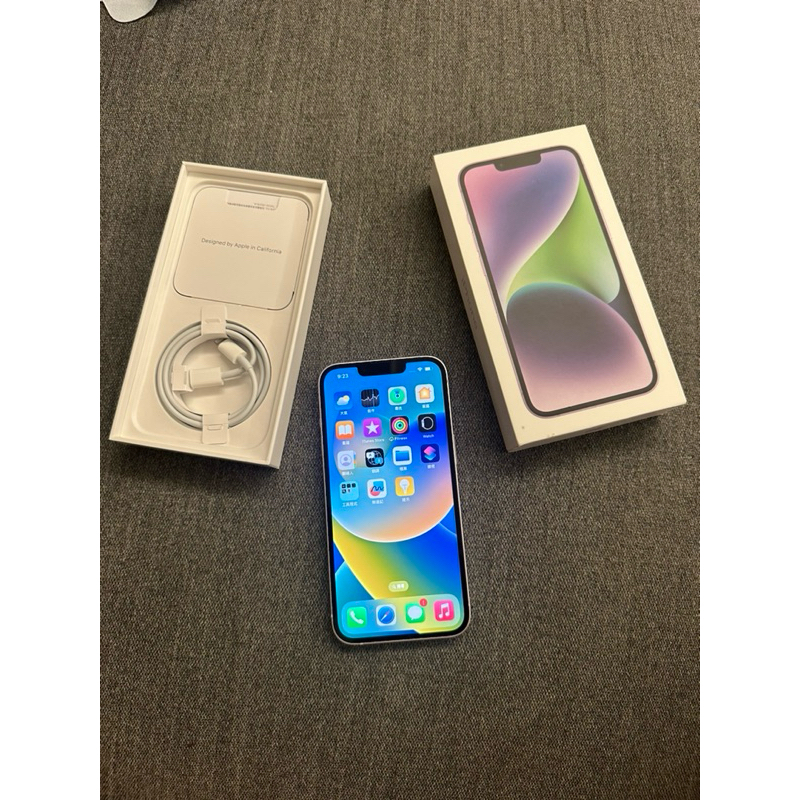 9.99極新 iPhone 14 128G紫色 盒裝完整/保固內