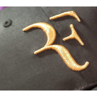 Roger Federer 費德勒 RF 引退紀念 老帽 帽子 鴨舌帽 462096 黑色金logo