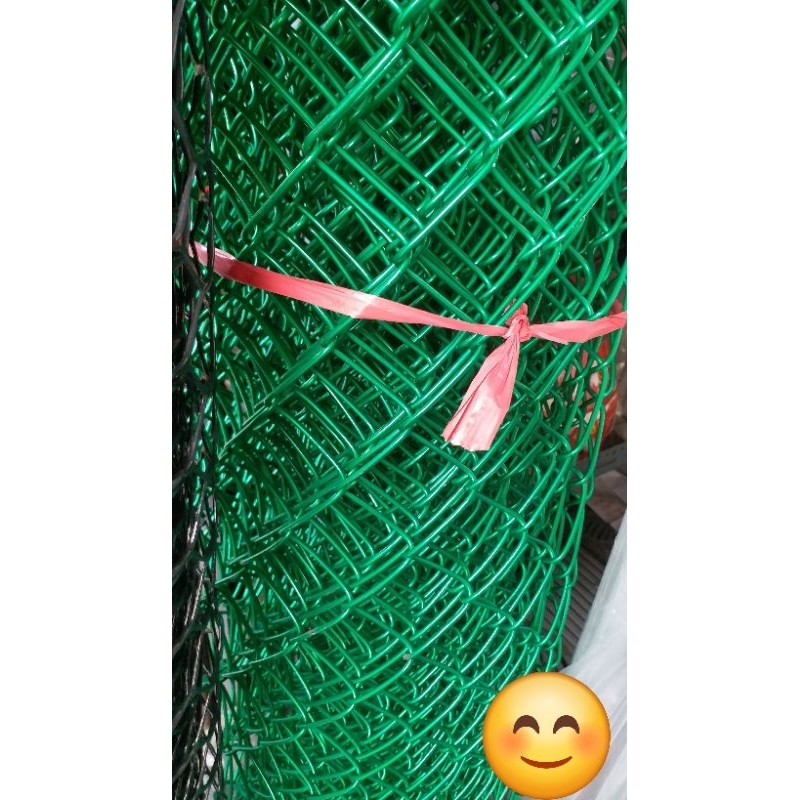客製化訂做 塑膠（綠色）包鍍鋅菱形網  6捲 5尺寬約30尺長_粗俗俗五金大賣場