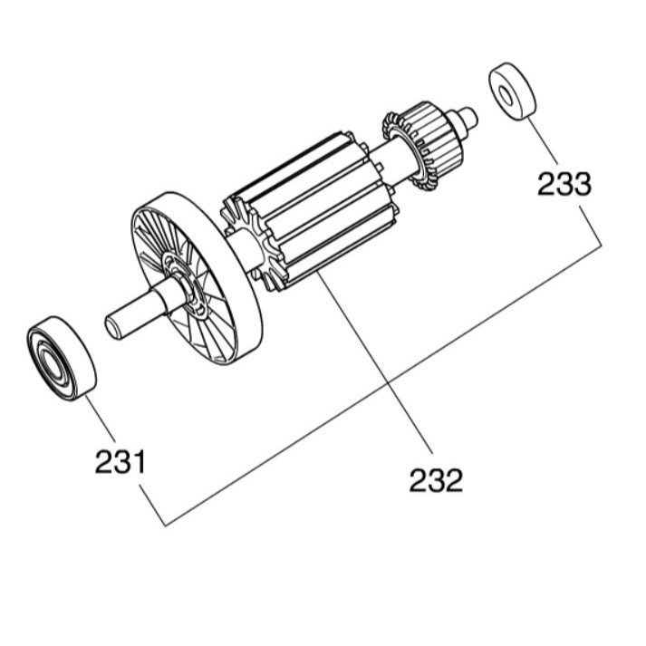 MAKITA LS0815FL 角度機 馬達心 #232#原廠品#JM00000378