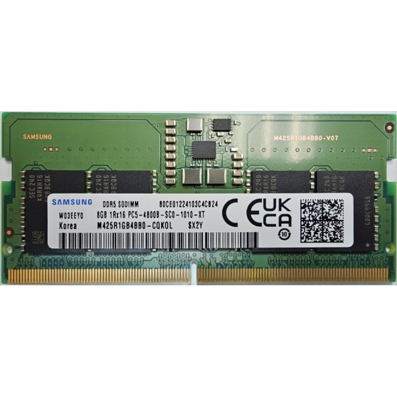 三星 Samsung DDR5-4800 8G SODIMM 筆電用 記憶體 RAM