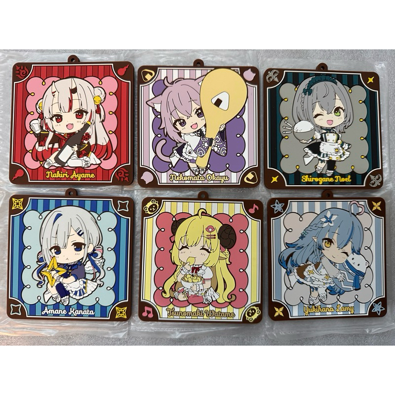 ￥My公仔￥ 日版 Hololive 一番賞 軟膠杯墊 24號 天音彼方 貓又小粥 角卷綿芽 百鬼綾目 雪花菈米 兔田