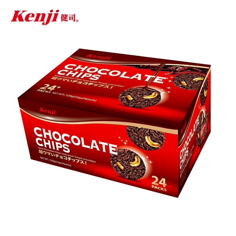 【蝦皮特選】Kenji 健司 巧克力脆片(528g) 24入/盒