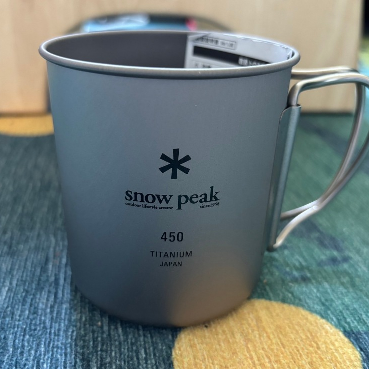 【snow peak】經典鈦金屬單層杯 ∣450ml ∣型號MG-143(全新,現貨)