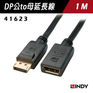 LINDY林帝 DISPLAYPORT DP 1.3 公 TO 母 延長線 1M 41623